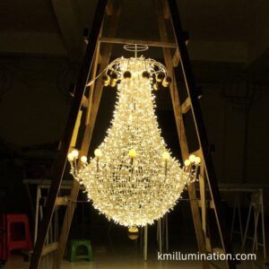 3D candle bell decorative lights