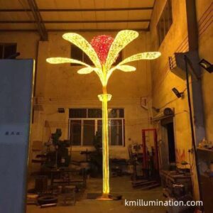 Led coconut palm decor commercial use