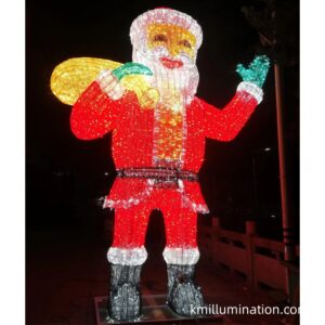 Led Santa Clause 3D motif light