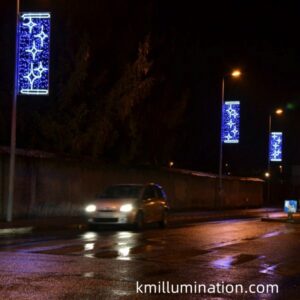 Star rope light street display