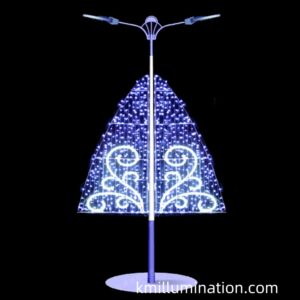 Christmas city decor street pole lights