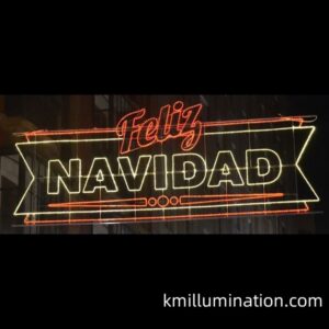 Feliz navidad led display motif light