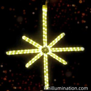 warm white star motif light