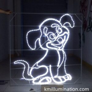 happy dog zoom light figure