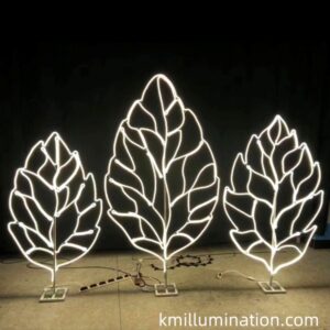 leaves shape led motif light