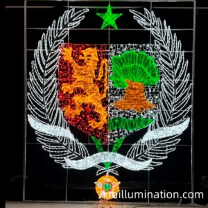 led national emblem motif light
