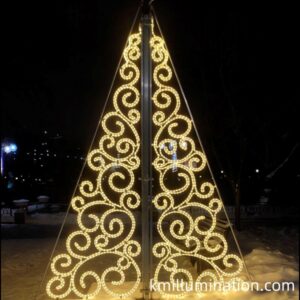 ropelight motif light pole decor