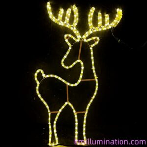 light up reindeer motif light
