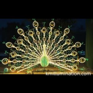led peacock decoration light