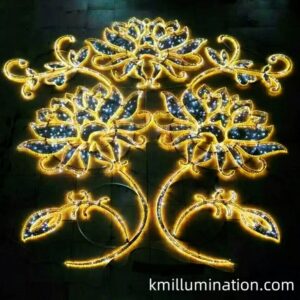 flower figure motif light