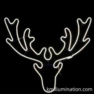 beautiful led reindeer head and antler