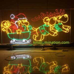 Xmas Christmas light reindeer Santa clause