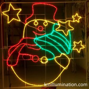 led Santa Clause motif ornaments