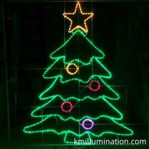 led Christmas tree rope light motif