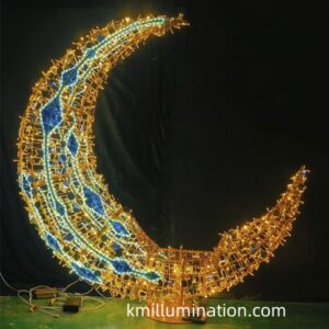 Moon light sit down arch art sculpture