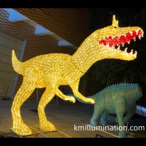 Simulation animals sculpture motif lights