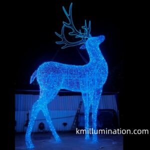 Big blue reindeer Christmas light