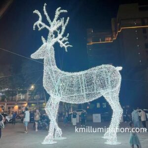 Large Commercial led reindeer decoration lighting