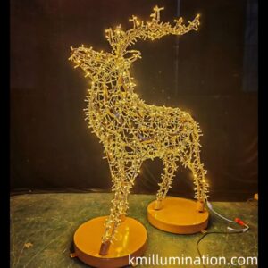 Reindeer street Christmas lights