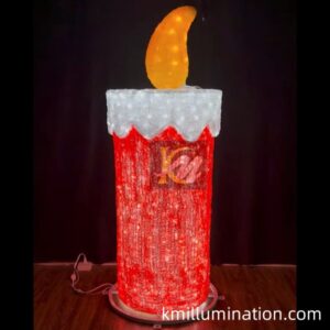 Outside Lights LED Acrylic Decoration "Advent Candles"