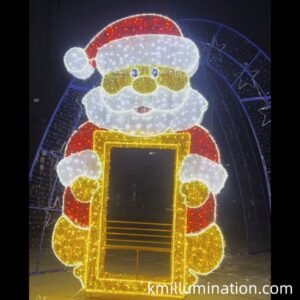 Xmas Santa clause figure decoration lights