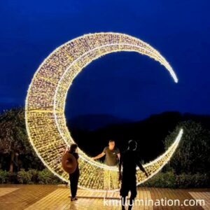led moon figure motif light for outside use