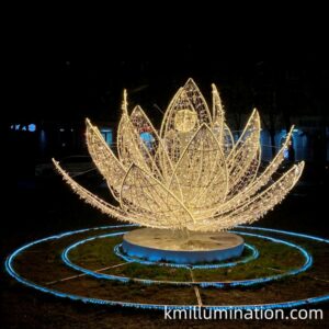 led flower commercial decorative light
