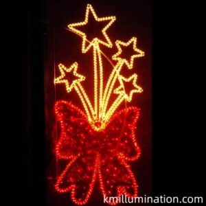 butter fly shape pole decoration light