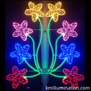 multiple color electric pole led lights