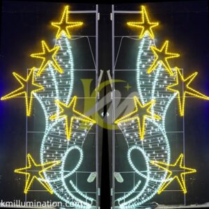 Customized pole festival lights