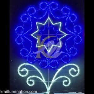 Customized pole motif decoration lights