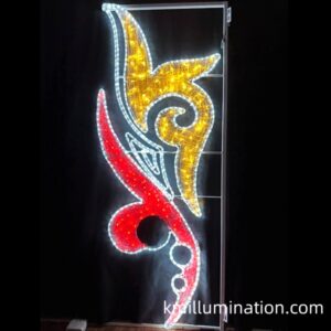 2D motif street holiday lights