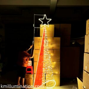 Star street Christmas lights