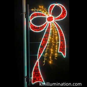 ribbon street decoration outdoor light