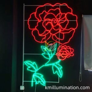 LED Rose Lights Rope Light Motifs street decorative