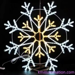 light up snowflake motif light