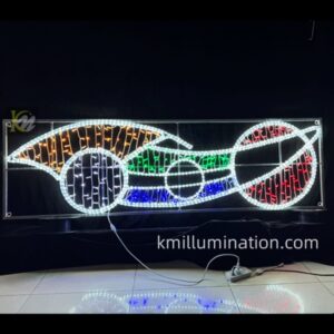 Rubber wire string 13mm rope light