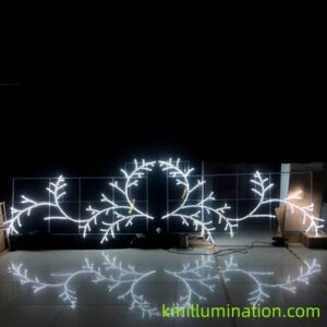 lit led tree branch motif light