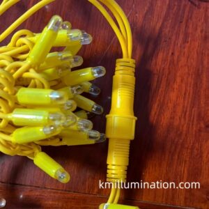 Gold Yellow led color and Yellow wire Rubber wire fairy lights