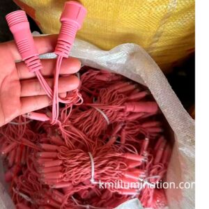 Pink led color and wire Rubber wire fairy lights