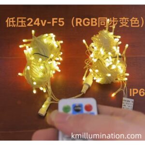 RGB color IP44 fairy lights PVC copper wire