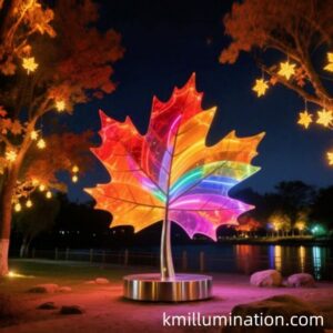 leaves new commercial sculpture