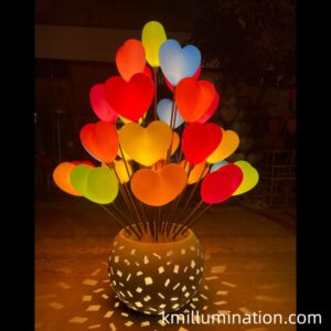 heart shape commercial sculpture