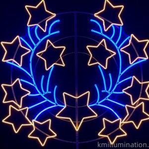 outdoor commercial led star motifs
