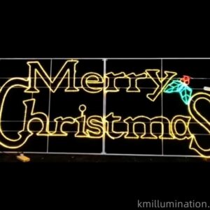 outdoor merry christmas light motifs