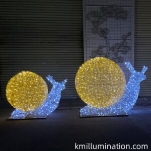 Led snail decorative light