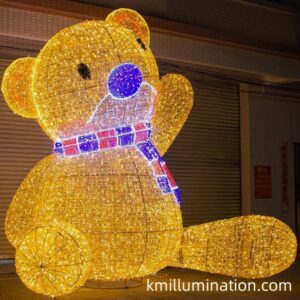 Commercial lovely led bear decoration light