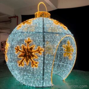 3D Xmas box motif lights