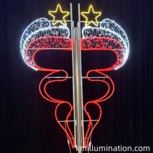 LED star pole light decorative outdoor used