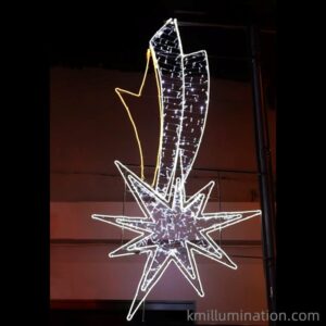 Meteor star pole mounted commercial light